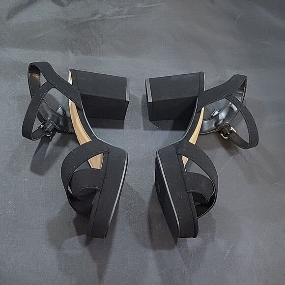 BRAND NEW DELICIO BLOCK HEEL CRISS-CROSS ADJUSTABLE BUCKLE ALMOND TOE SANDAL … - Picture 14 of 15